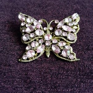 Vintage pink brooch